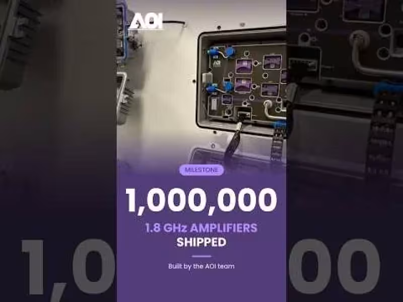 AOI Ships 1 Millionth Amplifier, Debuts AI Tools at SCTE Expo