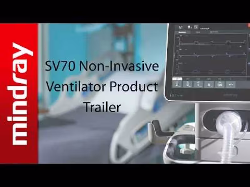Mindray Launches SV70 Ventilator to Fill Philips V60 Gap