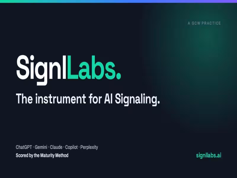 GCW Opens AI Signaling Practice SignlLabs for License to Agencies