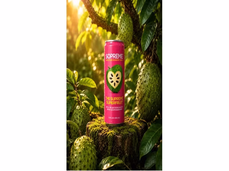 SOPREME Soursop Debuts on Amazon, Seeks U.S. Retail Distribution Deals