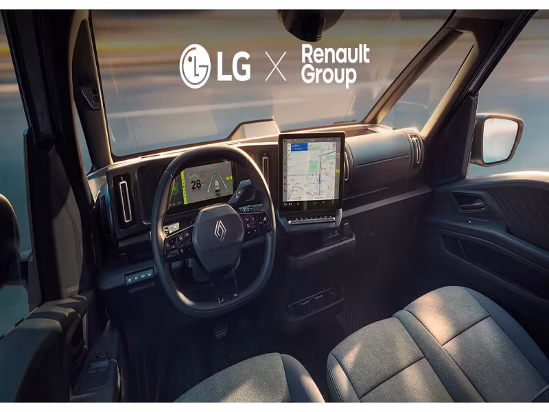 LG Electronics to Supply Cockpit System for Renault's First Commercial SDV