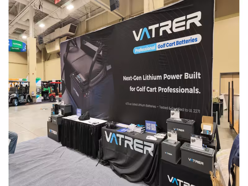 Vatrer Power Debuts Lithium Golf Cart Conversion Kits at Charleston Expo