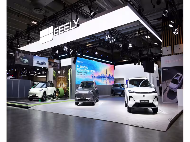 Geely Group Debuts in Paris as Europe Sales Top 10,000 a Month