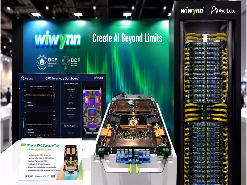 Wiwynn, Ayar Labs, GUC Demo Live CPO Telemetry at OCP 2026
