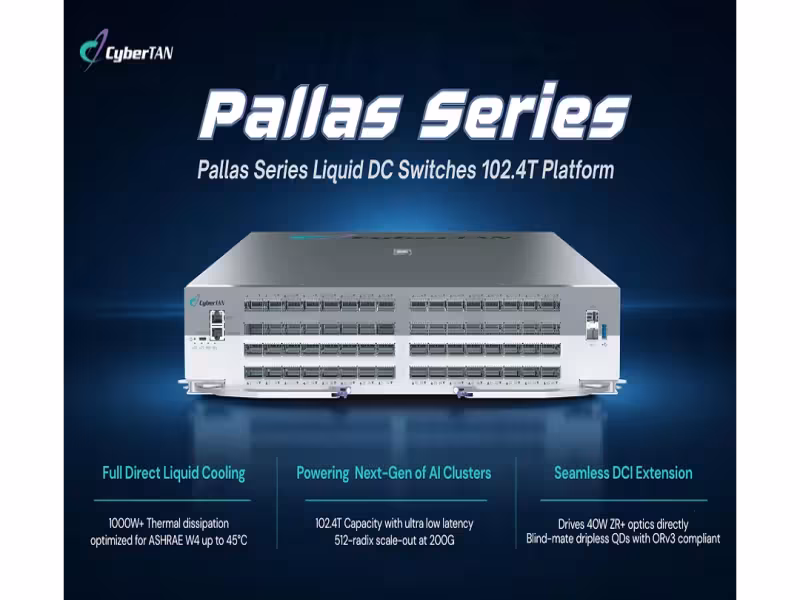 CyberTAN, Marvell Unveil Liquid-Cooled 102.4 Tbps Switch Blueprint