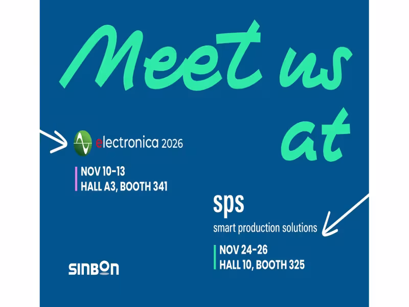 SINBON to Show Interconnect Systems at electronica and SPS 2026