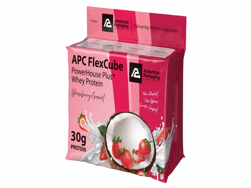 American Packaging Launches FlexCube Cuboid Pouch to Cut Headspace