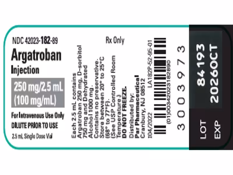 Par Health Recalls 22 Argatroban Lots Over Particulate Matter