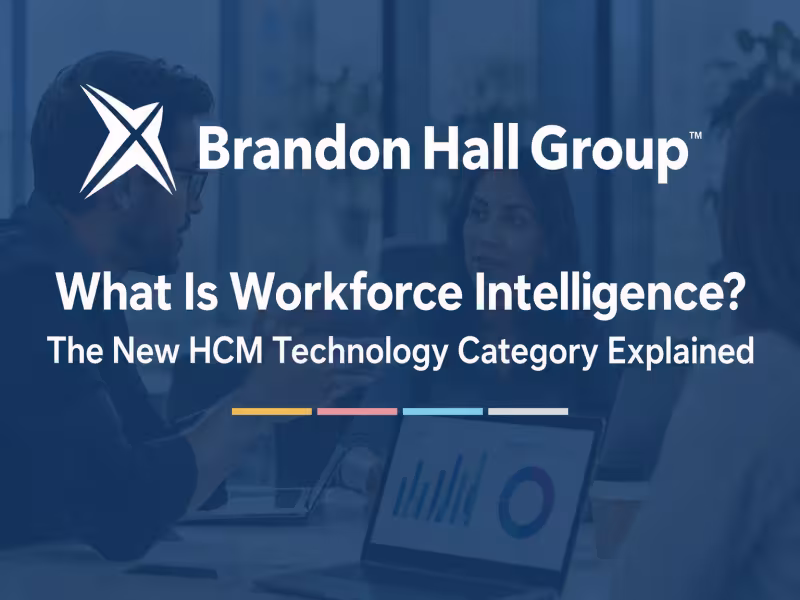 Brandon Hall Group Defines Workforce Intelligence as New HCM Category