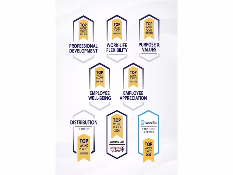 Graybar Wins 8 Energage Workplace Awards, Sixth Straight Year