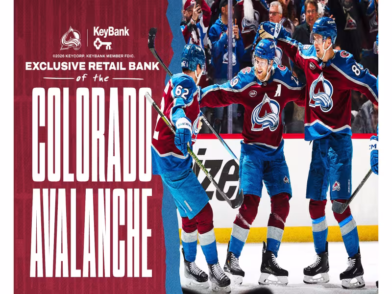 KeyBank Renews 3-Year Colorado Avalanche Deal, Gains Ice Deck Naming Rights