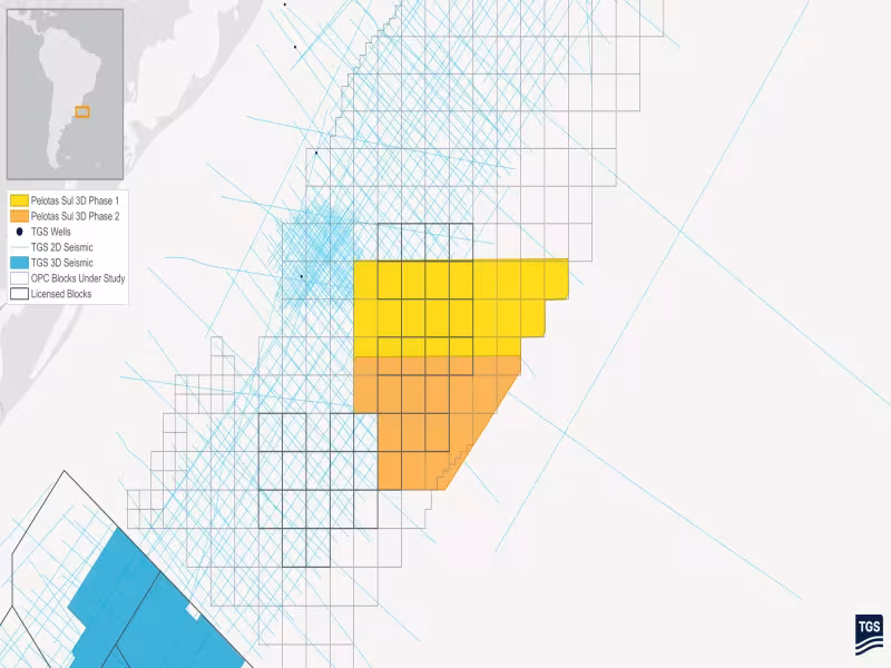 TGS, SLB Launch 11,200 sq km Pelotas Sul Phase 2 Survey Off Brazil