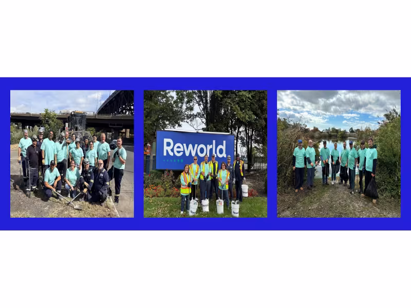 Reworld Teams Win Gold Broom Award in Newark Cleanup Drive