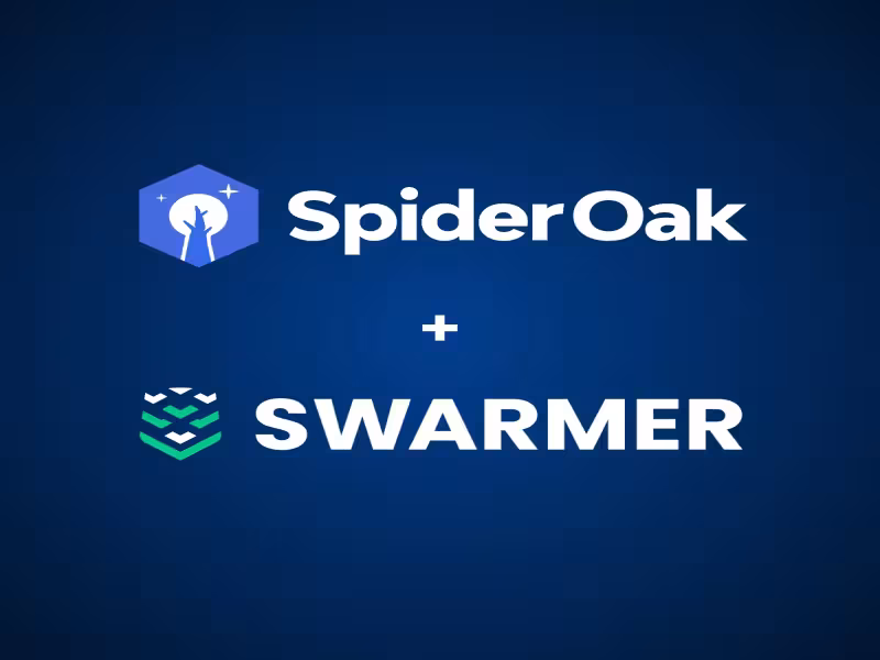 Swarmer Integrates SpiderOak Zero-Trust Security for Drone Swarms