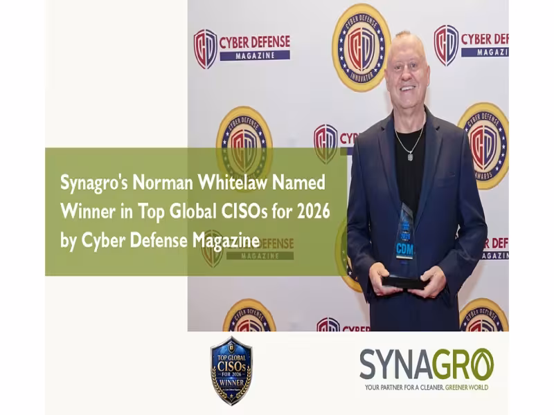 Synagro CISO Norman Whitelaw Wins 2026 Top Global CISOs Award