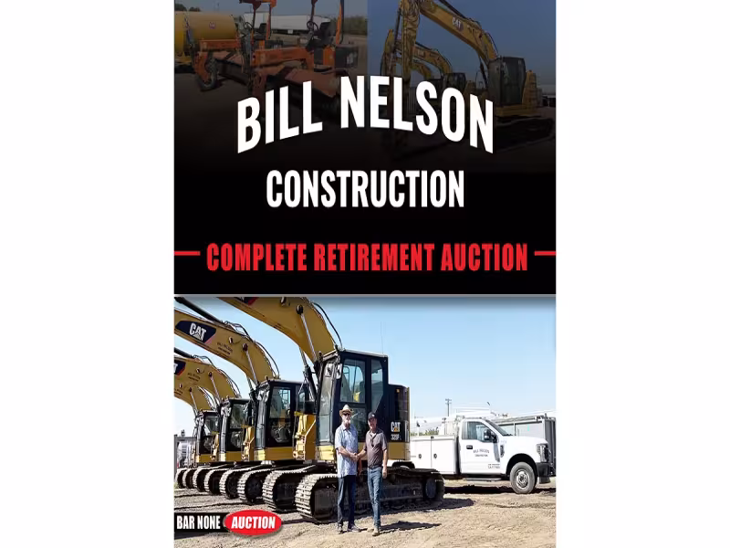 Bar None Auction to Sell Retiring Fresno Contractor's CAT Fleet Oct. 30